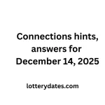 Connections hints, answers for December 14, 2025
