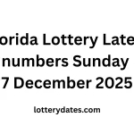 Florida Lottery Latest numbers Sunday 7 December 2025
