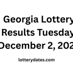 Georgia Lottery Results Tuesday, December 2, 2025