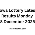 Iowa Lottery Latest Results Monday 8 December 2025