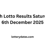 Irish Lotto Results Saturday 6th December 2025