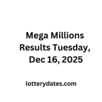 Mega Millions Results Tuesday, Dec 16, 2025
