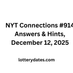 NYT Connections #914 Answers & Hints, December 12, 2025