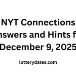 NYT Connections Answers and Hints for December 9, 2025