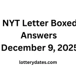 NYT Letter Boxed Answers December 9, 2025