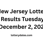 New Jersey Lottery Results Tuesday, December 2, 2025