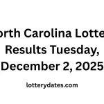 North Carolina Lottery Results Tuesday, December 2, 2025