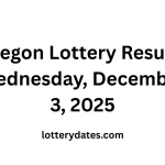 Oregon Lottery Results Wednesday, December 3, 2025