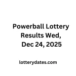 Powerball Lottery Results Wed, Dec 24, 2025