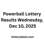 Powerball Lottery Results Wednesday, Dec 10, 2025