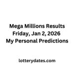 Mega Millions Results Friday, Jan 2, 2026 and My Personal Predictions
