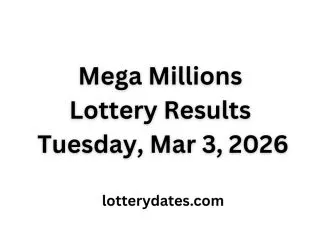 Mega Millions Lottery Results Tuesday, Mar 3, 2026